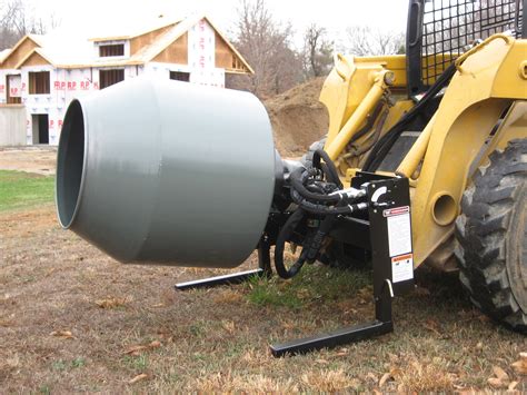 skid steer feed mixer|cement mixer for skid steer.